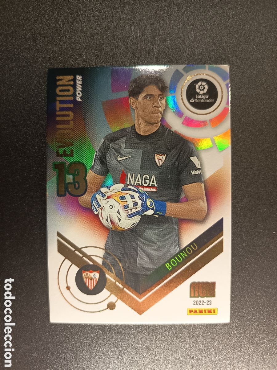Cromos de f&uacute;tbol: P375 P 375 BOUNOU SEVILLA EVOLUTION POWER MEGACRACKS 2022-23 2022 2023