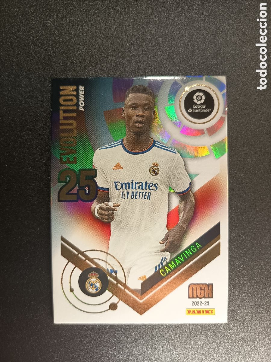 Cromos de f&uacute;tbol: P376 P 376 CAMAVINGA REAL MADRID EVOLUTION POWER MEGACRACKS 2022-23 2022 2023