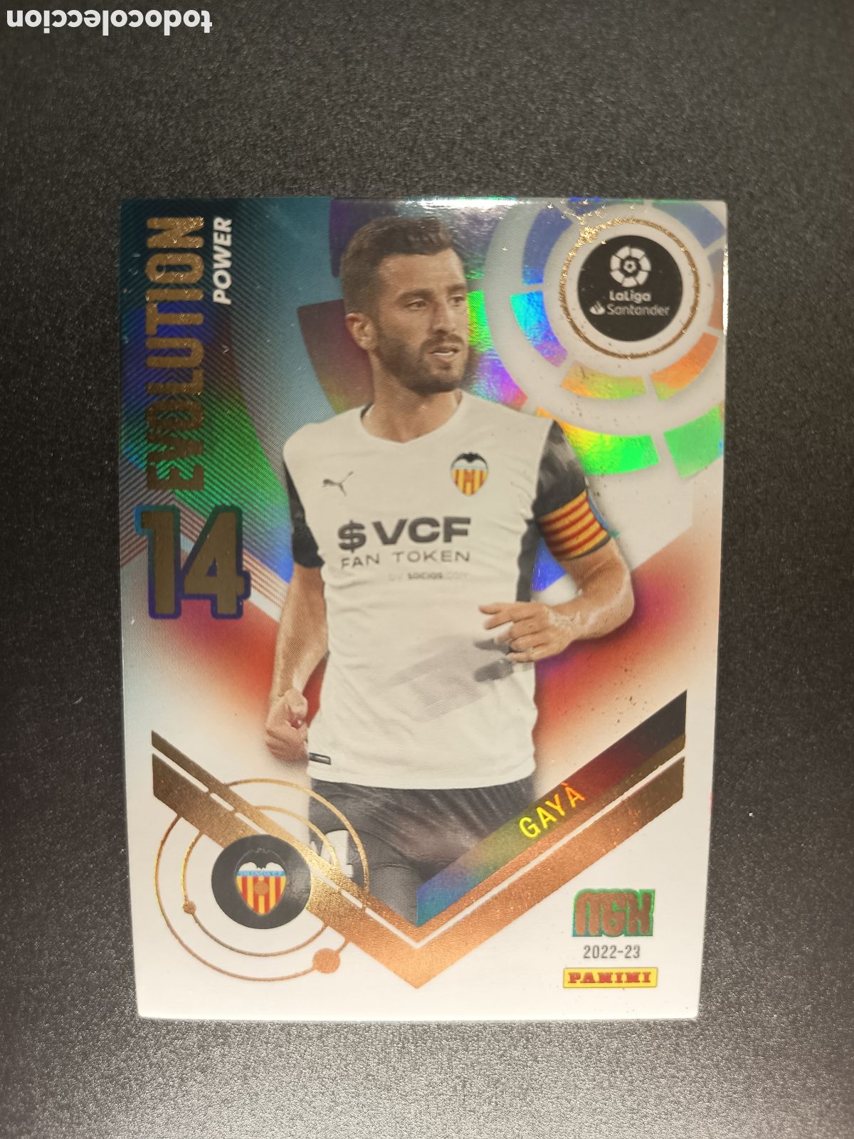 Cromos de f&uacute;tbol: P387 P 387 GAY&Aacute; VALENCIA CF EVOLUTION POWER MEGACRACKS 2022-23 2022 2023
