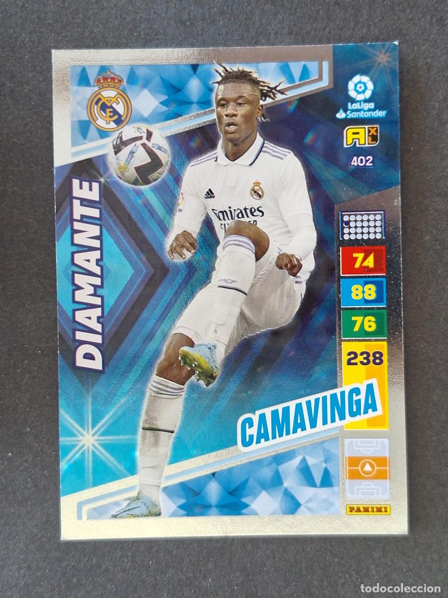 Cromos de f&uacute;tbol: CAMAVINGA REAL MADRID DIAMANTE 402 PANINI ADRENALYN XL 2022 2023 22 23