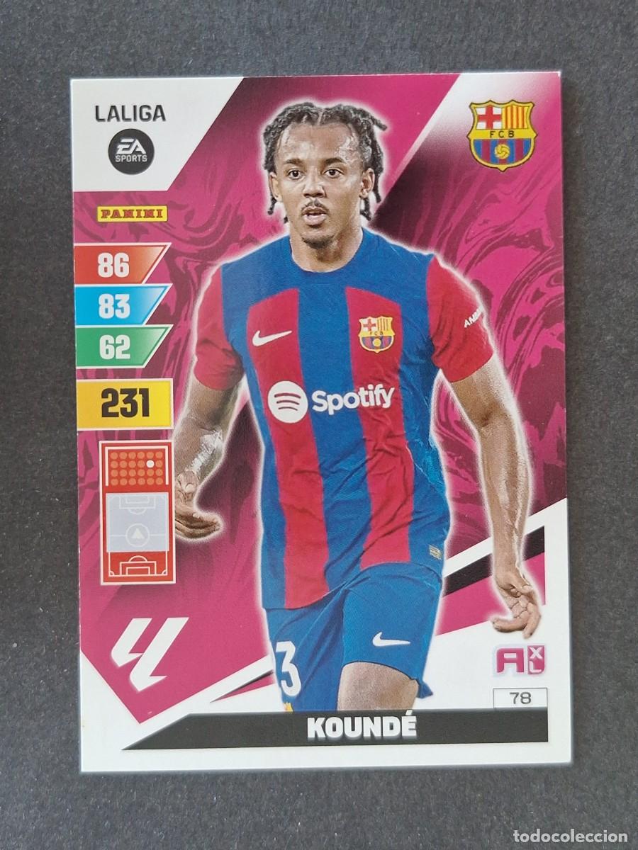 Cromos de f&uacute;tbol: KOUNDE F. C. BARCELONA 78 PANINI ADRENALYN XL 2023 2024 23 24