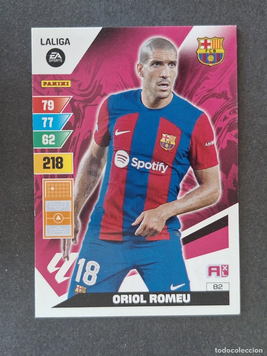 Cromos de f&uacute;tbol: ORIOL ROMEU F. C. BARCELONA 82 PANINI ADRENALYN XL 2023 2024 23 24