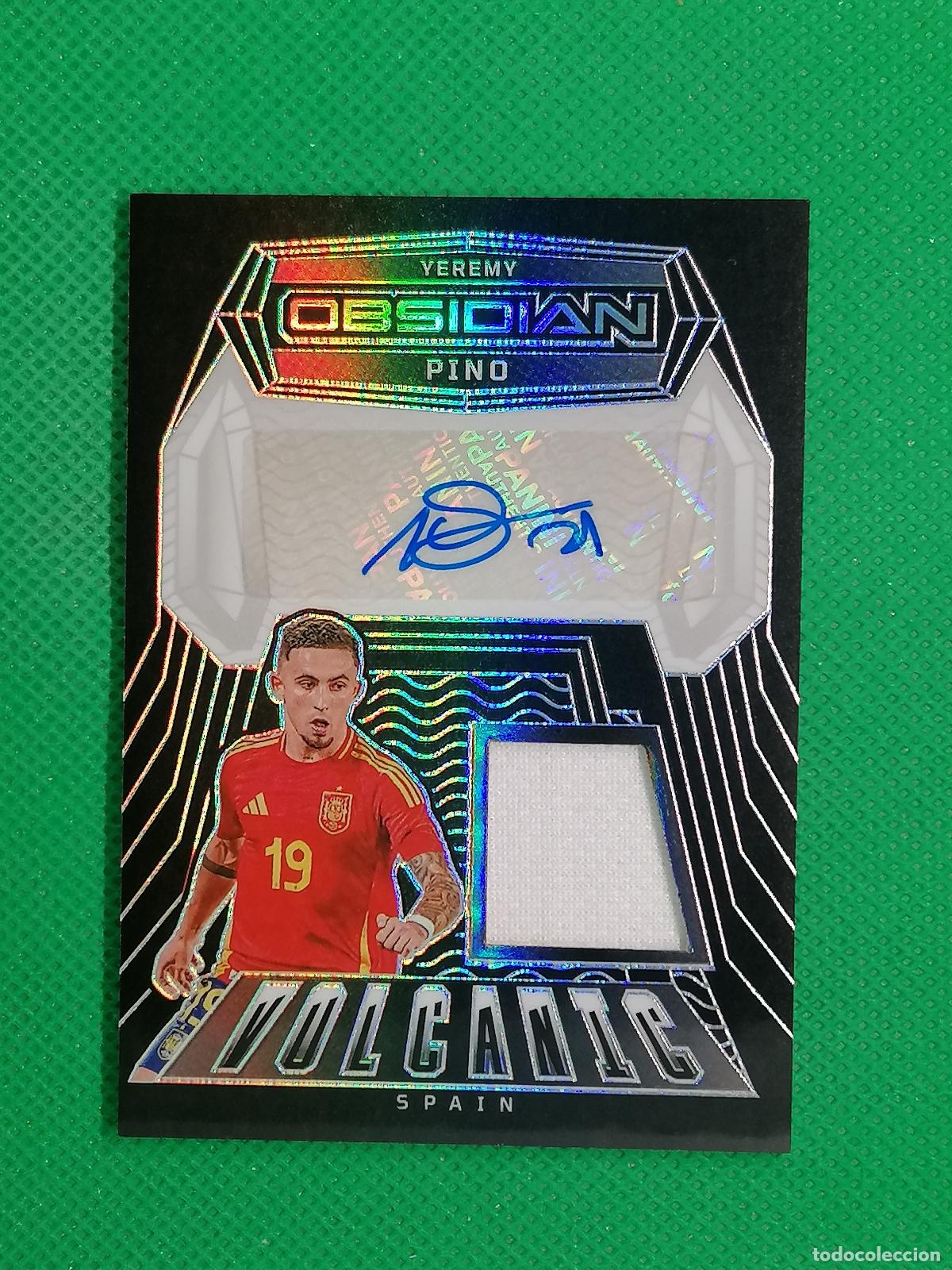 Cromos de f&uacute;tbol: YEREMY PINO ESPA&Ntilde;A SPAIN FIRMA PARCHE AUTOGRAFO /189 ⚽ PANINI OBSIDIAN FIFA 24 25 2024 2025 ⚽