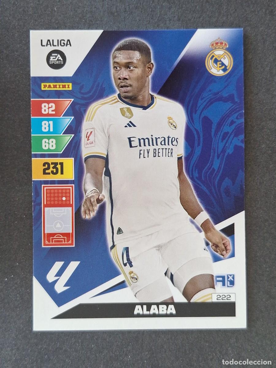 Cromos de f&uacute;tbol: ALABA REAL MADRID 222 PANINI ADRENALYN XL 2023 2024 23 24
