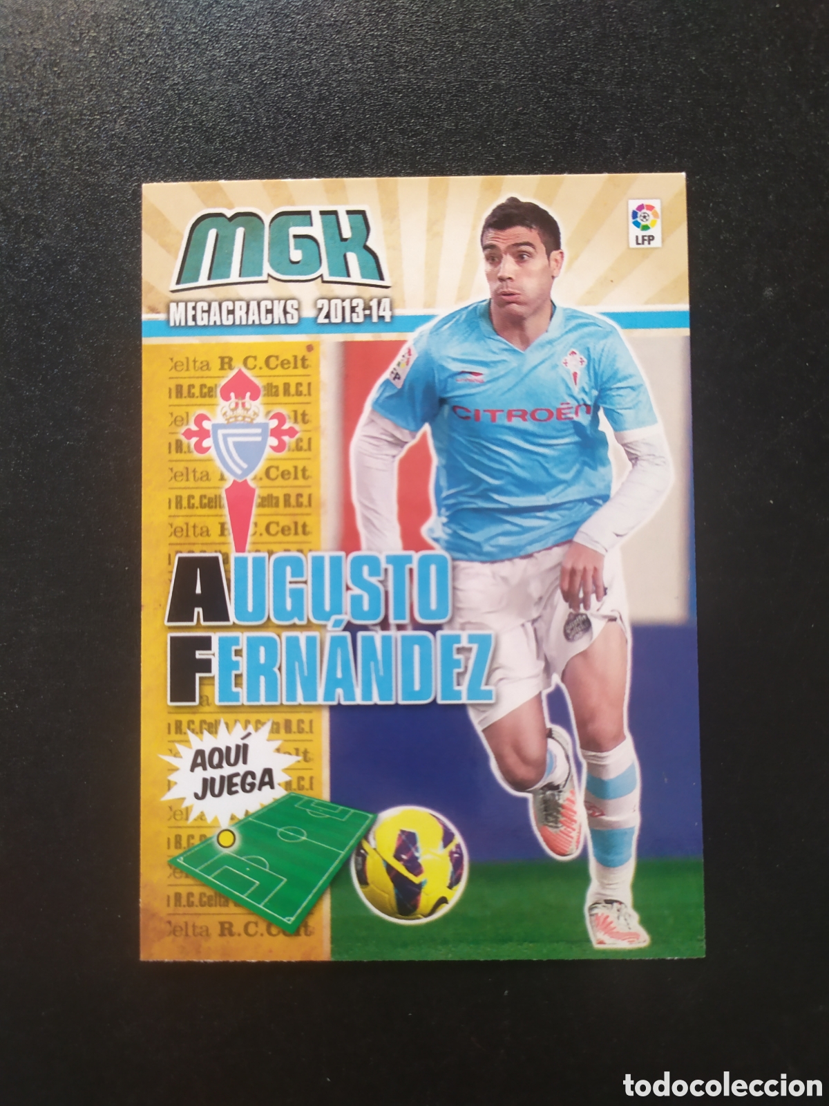 Figurine di Calcio: Megacracks 2013 2014 13 14 panini Augusto Fern&aacute;ndez n&deg; 104 Celta Vigo