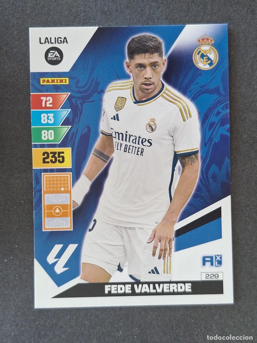 Cromos de f&uacute;tbol: FEDE VALVERDE REAL MADRID 229 PANINI ADRENALYN XL 2023 2024 23 24