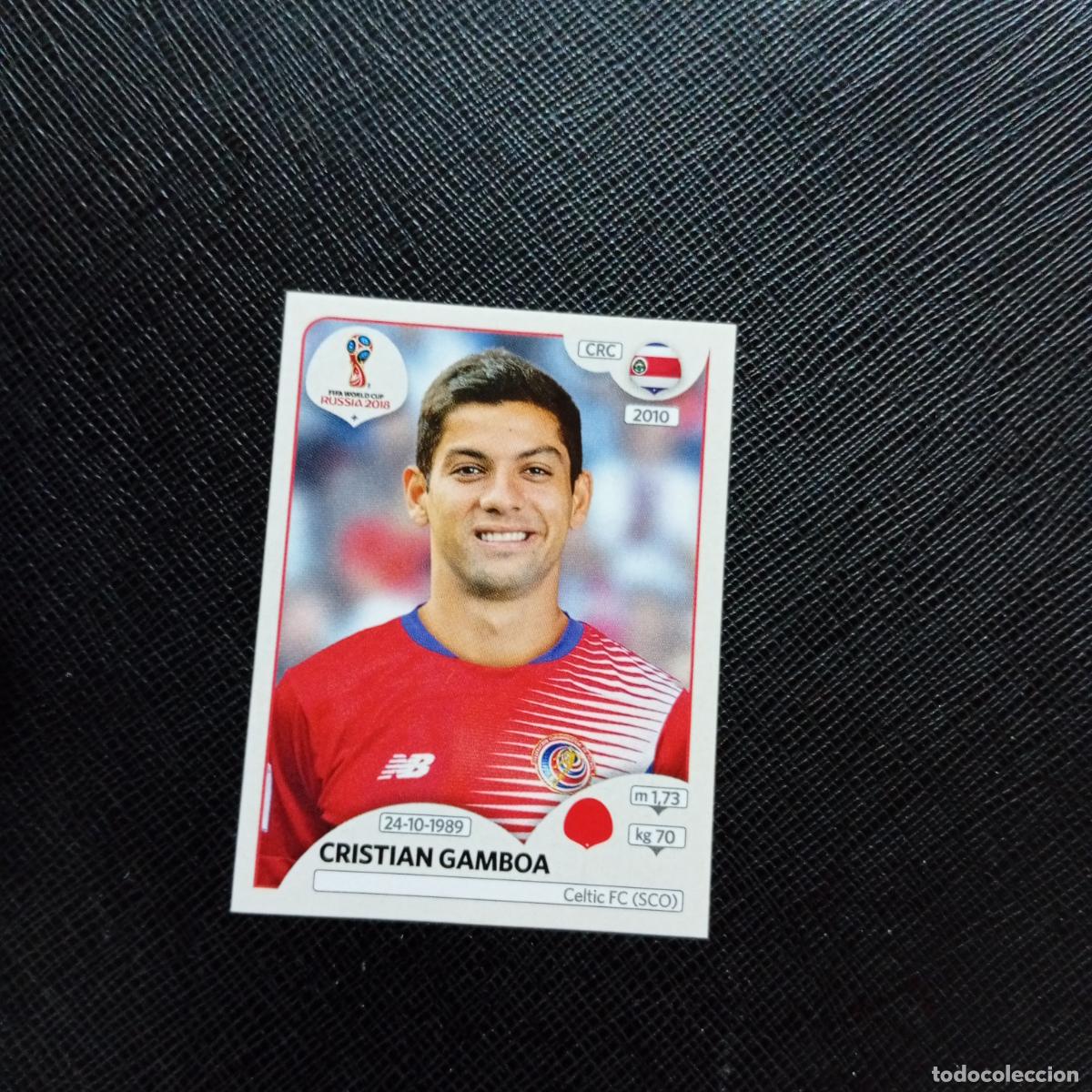 Cromos de f&uacute;tbol: 396 CRISTIAN GAMBOA COSTA RICA PANINI MUNDIAL RUSIA 2018 CROMO FUTBOL 18 - SIN PEGAR - CJ2