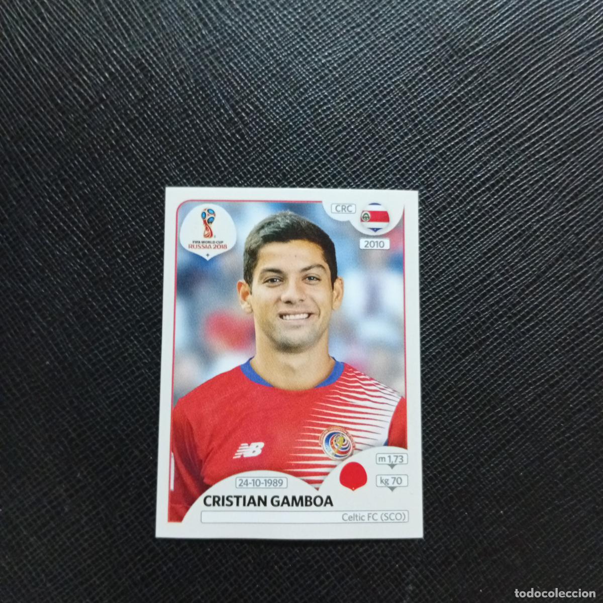 Cromos de f&uacute;tbol: 396 CRISTIAN GAMBOA COSTA RICA PANINI MUNDIAL RUSIA 2018 CROMO FUTBOL 18 - SIN PEGAR - CJ2