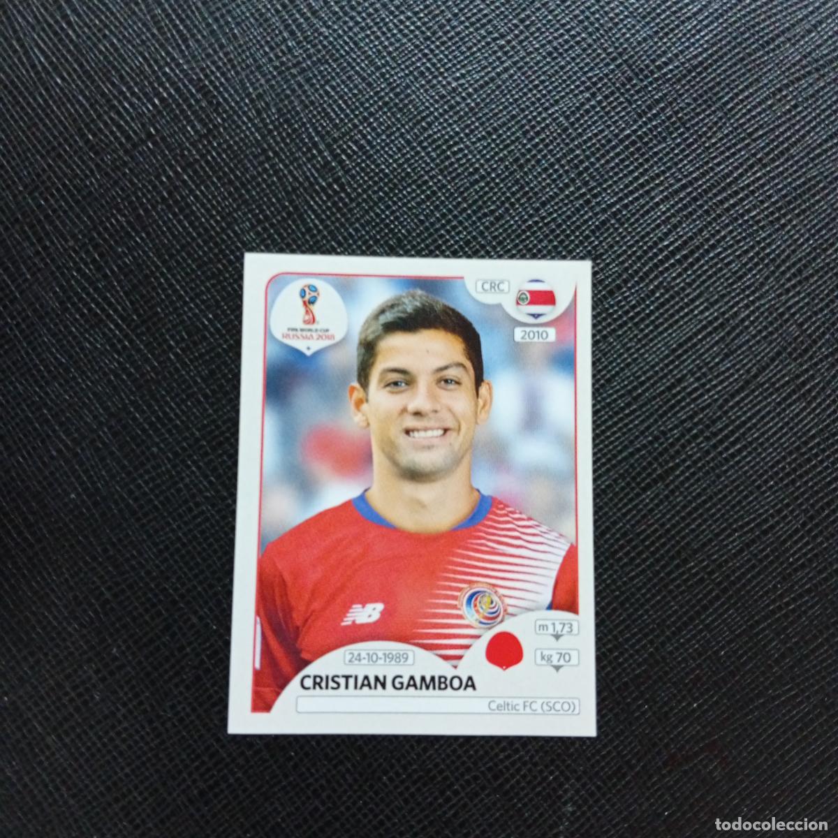 Football Stickers: 396 CRISTIAN GAMBOA COSTA RICA PANINI MUNDIAL RUSIA 2018 CROMO FUTBOL 18 - SIN PEGAR - CJ2 .