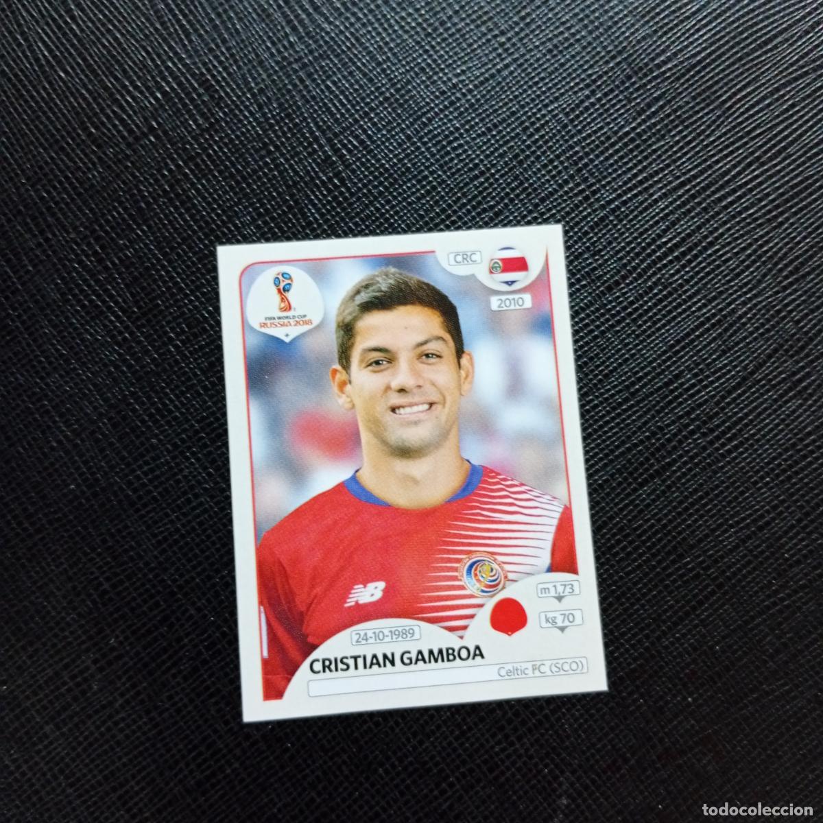 Football Stickers: 396 CRISTIAN GAMBOA COSTA RICA PANINI MUNDIAL RUSIA 2018 CROMO FUTBOL 18 - SIN PEGAR - CJ2 .