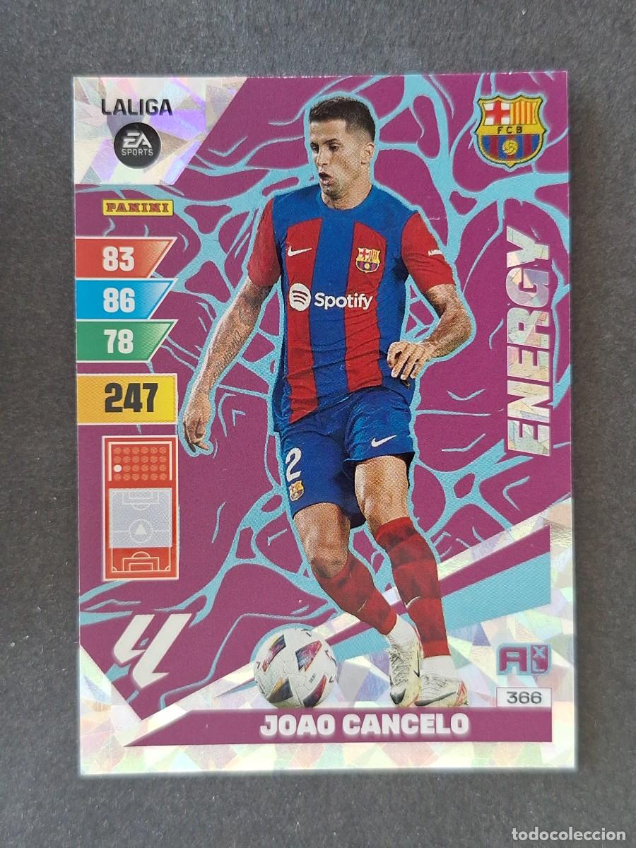 Fu&szlig;ball-Sticker: JOAO CANCELO F. C. BARCELONA ENERGY 366 PANINI ADRENALYN XL 2023 2024 23 24