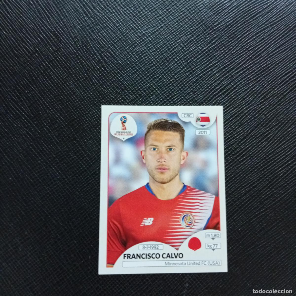 Fu&szlig;ball-Sticker: 398 FRANCISCO CALVO COSTA RICA PANINI MUNDIAL RUSIA 2018 CROMO FUTBOL 18 - SIN PEGAR - CJ2
