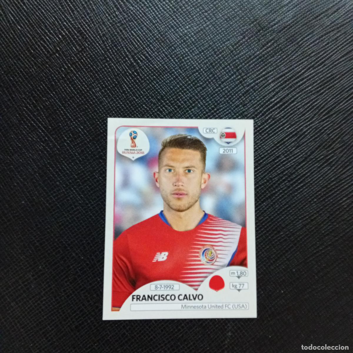 Fu&szlig;ball-Sticker: 398 FRANCISCO CALVO COSTA RICA PANINI MUNDIAL RUSIA 2018 CROMO FUTBOL 18 - SIN PEGAR - CJ2