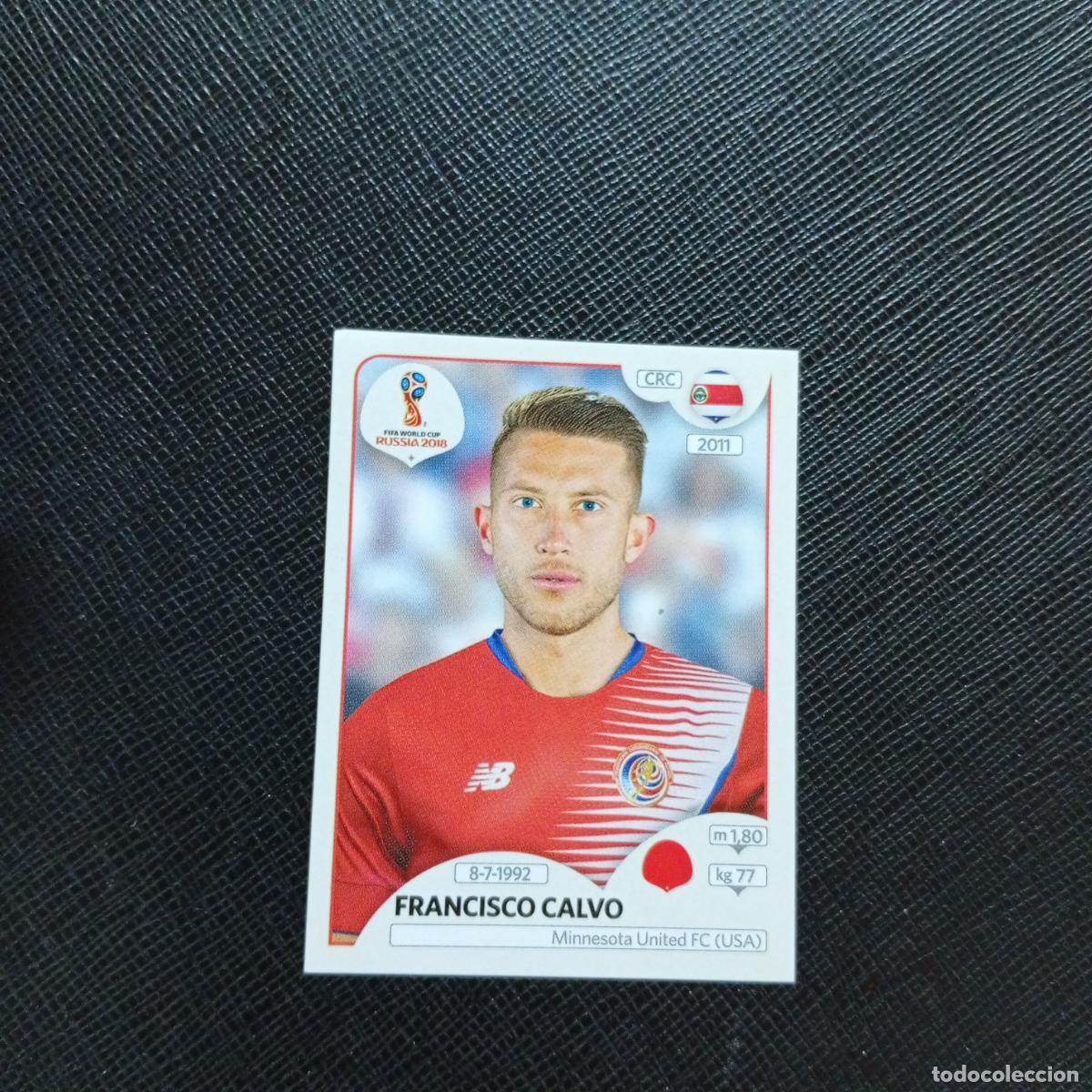 Fu&szlig;ball-Sticker: 398 FRANCISCO CALVO COSTA RICA PANINI MUNDIAL RUSIA 2018 CROMO FUTBOL 18 - SIN PEGAR - CJ2 .