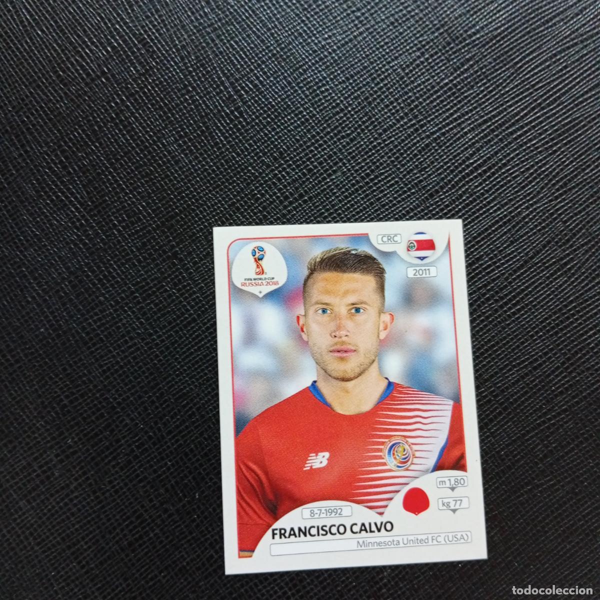 Fu&szlig;ball-Sticker: 398 FRANCISCO CALVO COSTA RICA PANINI MUNDIAL RUSIA 2018 CROMO FUTBOL 18 - SIN PEGAR - CJ2 .