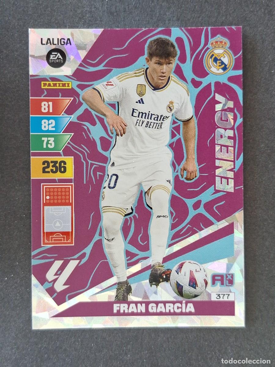 Cromos de Futebol: FRAN GARCIA REAL MADRID ENERGY 377 PANINI ADRENALYN XL 2023 2024 23 24