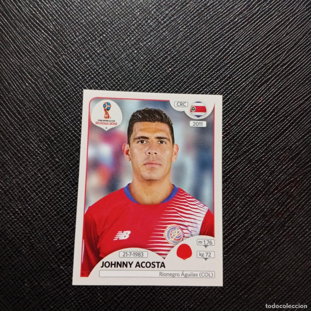 Figurine di Calcio: 402 JOHNNY ACOSTA COSTA RICA PANINI MUNDIAL RUSIA 2018 CROMO FUTBOL 18 - SIN PEGAR - CJ2