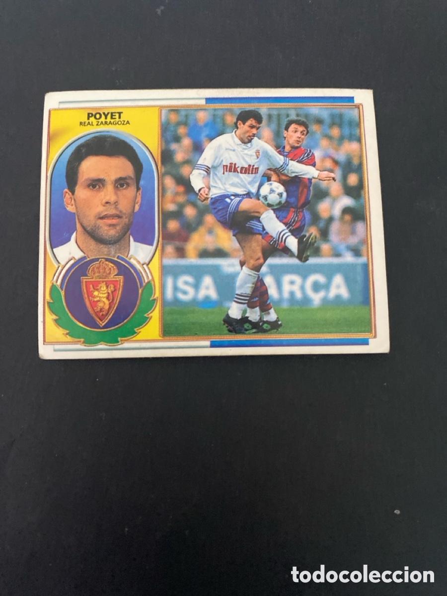 Cromos de f&uacute;tbol: Cromo liga 96/97 R Zaragoza nunca pegado