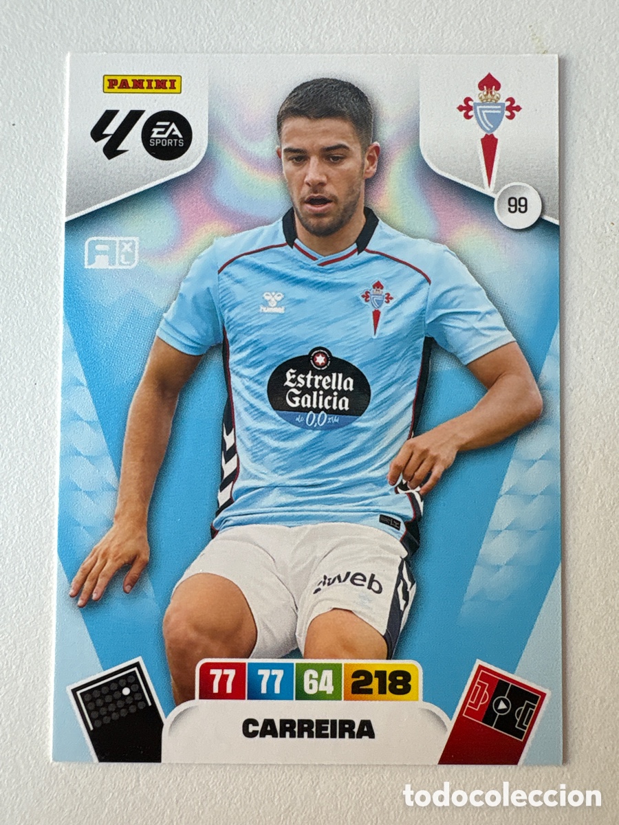 Figurine di Calcio: Carta Carreira Celta 99 Adrenalyn 2025-26