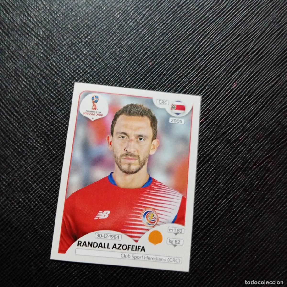 Figurine di Calcio: 406 RANDALL AZOFEIFA COSTA RICA PANINI MUNDIAL RUSIA 2018 CROMO FUTBOL 18 - SIN PEGAR - CJ2