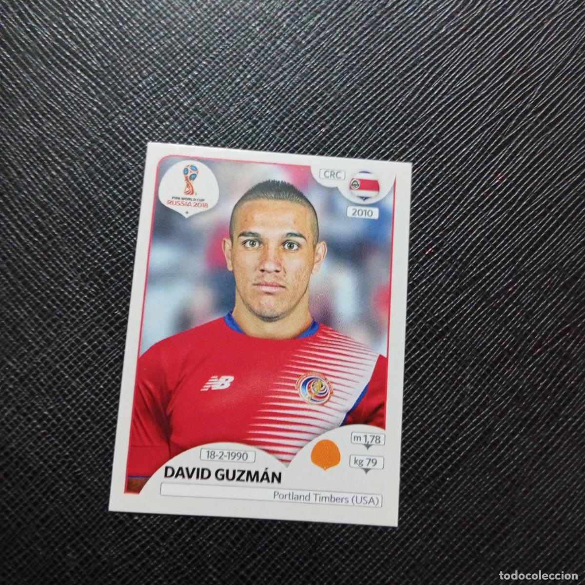 Cromos de f&uacute;tbol: 407 DAVID GUZMAN COSTA RICA PANINI MUNDIAL RUSIA 2018 CROMO FUTBOL 18 - SIN PEGAR - CJ2