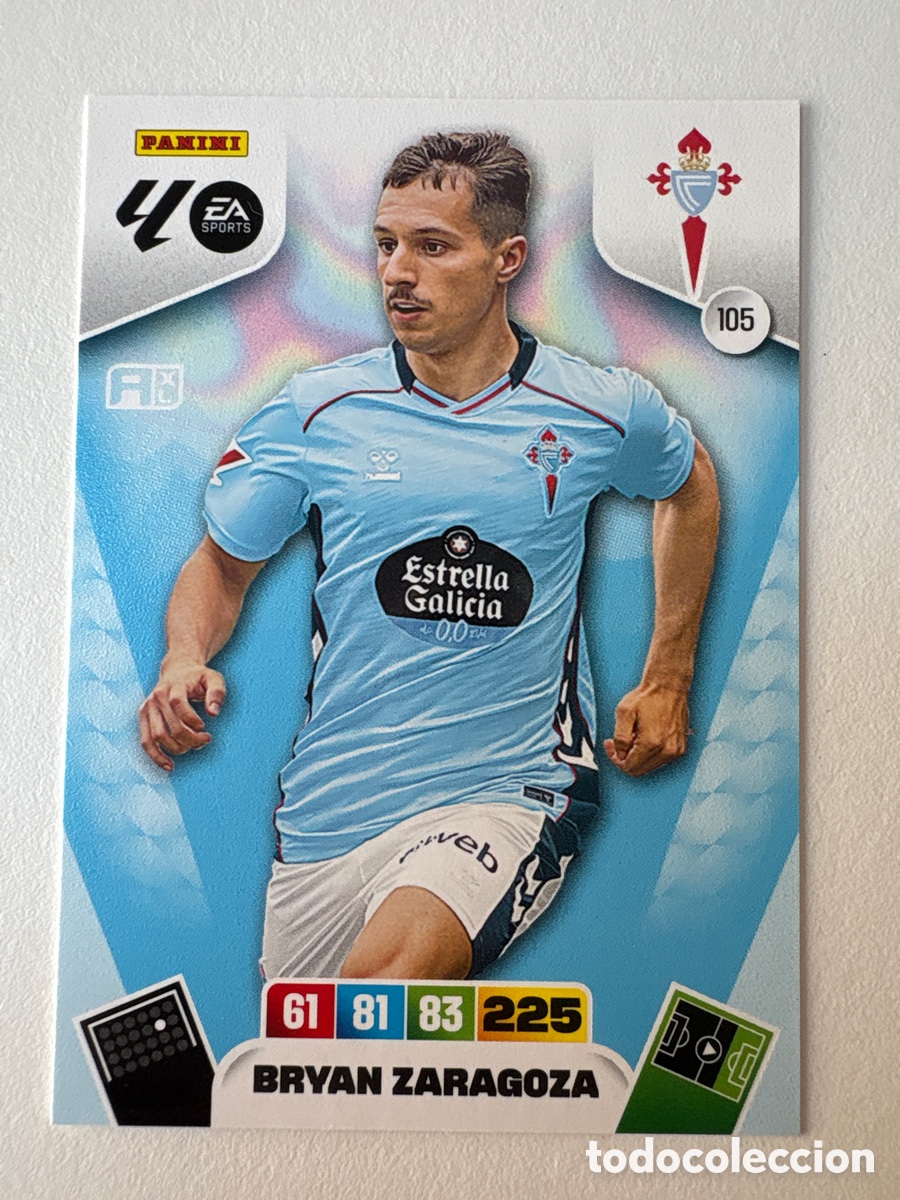 Cromos de f&uacute;tbol: Carta Bryan Zaragoza Celta 105 Adrenalyn 2025-26