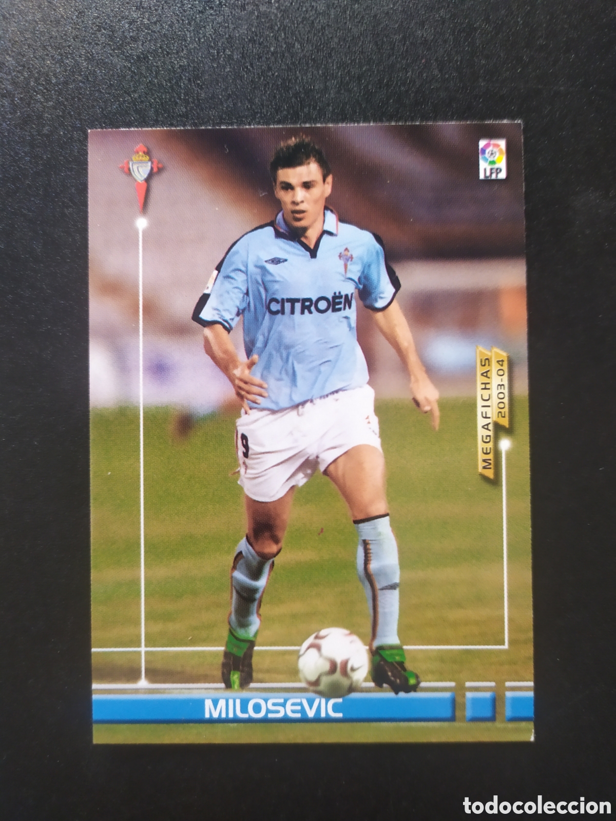 Cromos de f&uacute;tbol: Megafichas 2003 2004 03 04 panini Milosevic fichaje n&ordm; 466 Celta megacracks