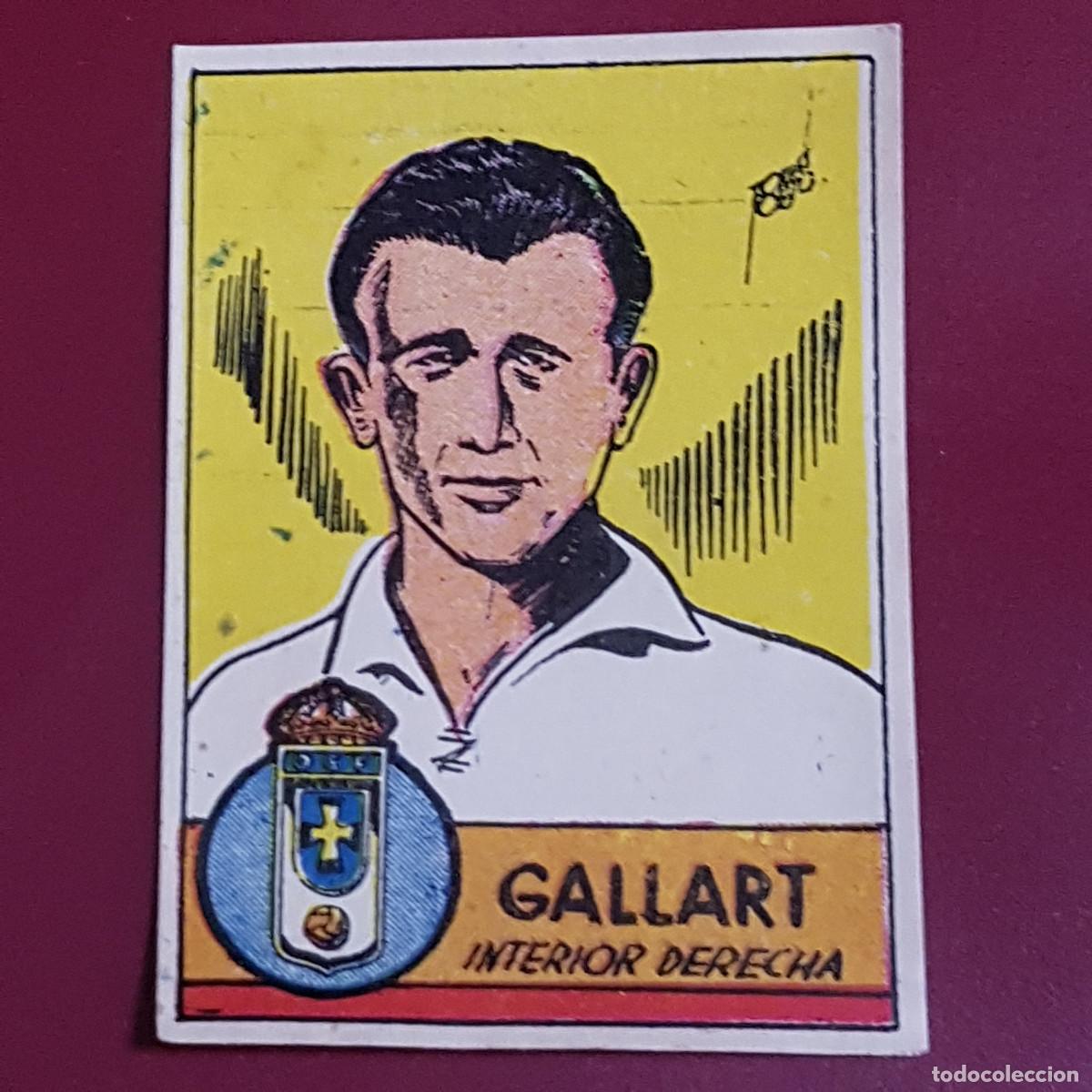 Cromos de f&uacute;tbol: CISNE - ALBUM FUTBOLISTICO 1942 42 - OVIEDO - GALLART - BIEN RECUPERADO