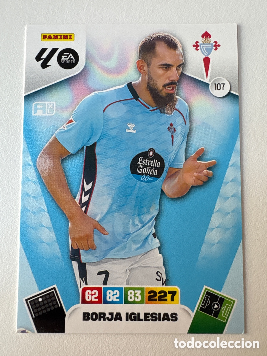 Figurine di Calcio: Carta Borja Iglesias Celta 107 Adrenalyn 2025-26
