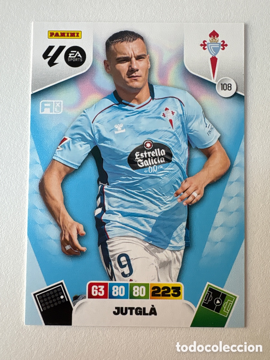 Figurine di Calcio: Carta Jutgl&agrave; Celta 108 Adrenalyn 2025-26