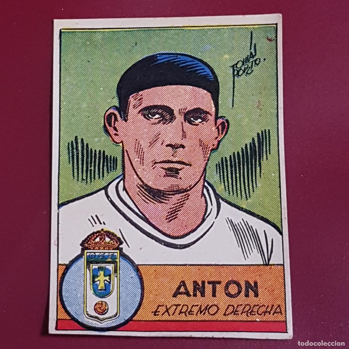 Figurine di Calcio: CISNE - ALBUM FUTBOLISTICO 1942 42 - OVIEDO - ANTON - BIEN RECUPERADO