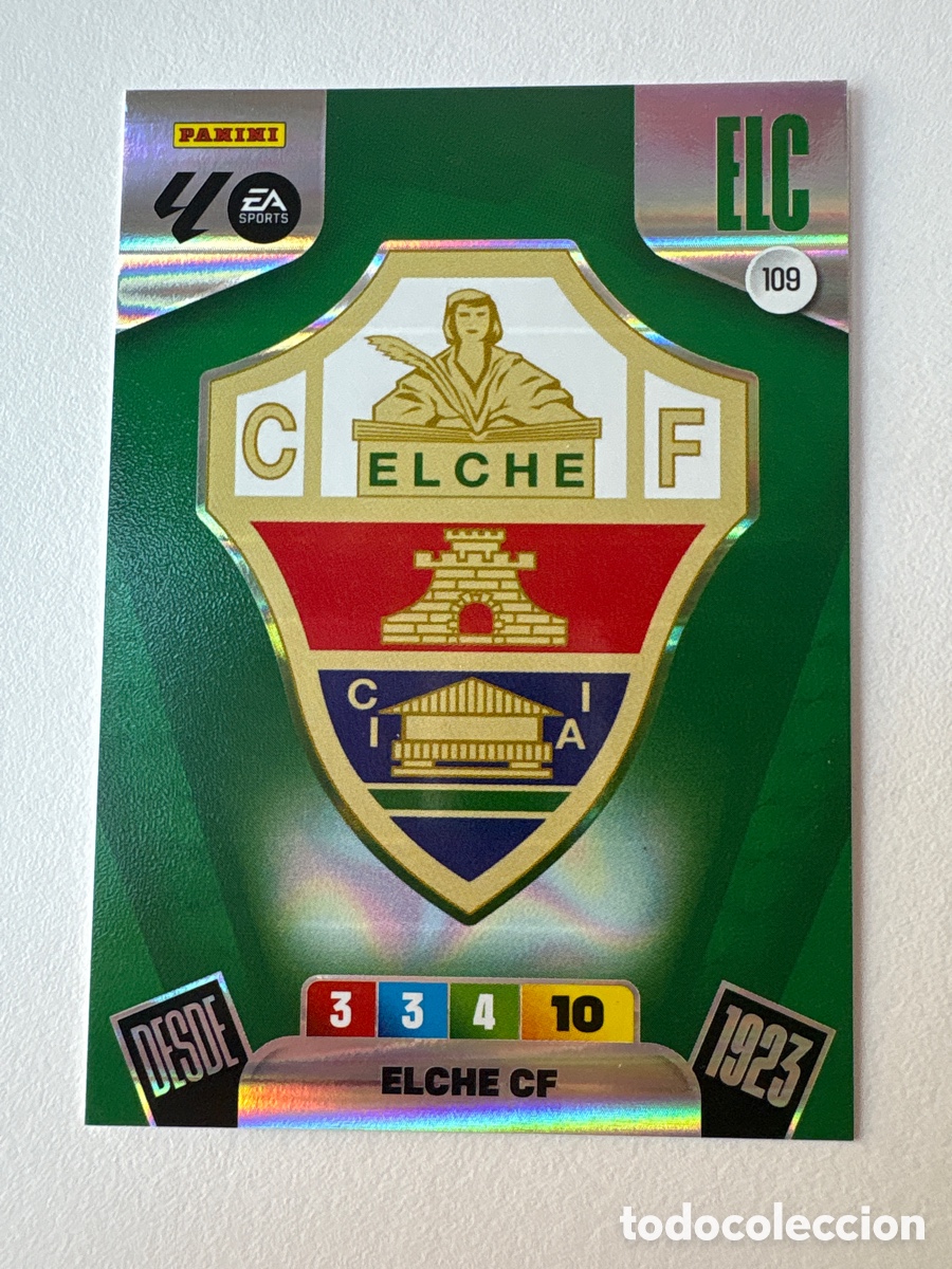 Figurine di Calcio: Carta Escudo Elche 109 Adrenalyn 2025-26