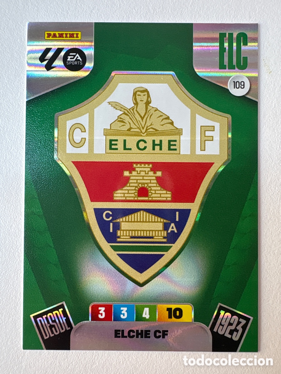 Cartes &agrave; collectionner de Football: Carta Escudo Elche 109 Adrenalyn 2025-26