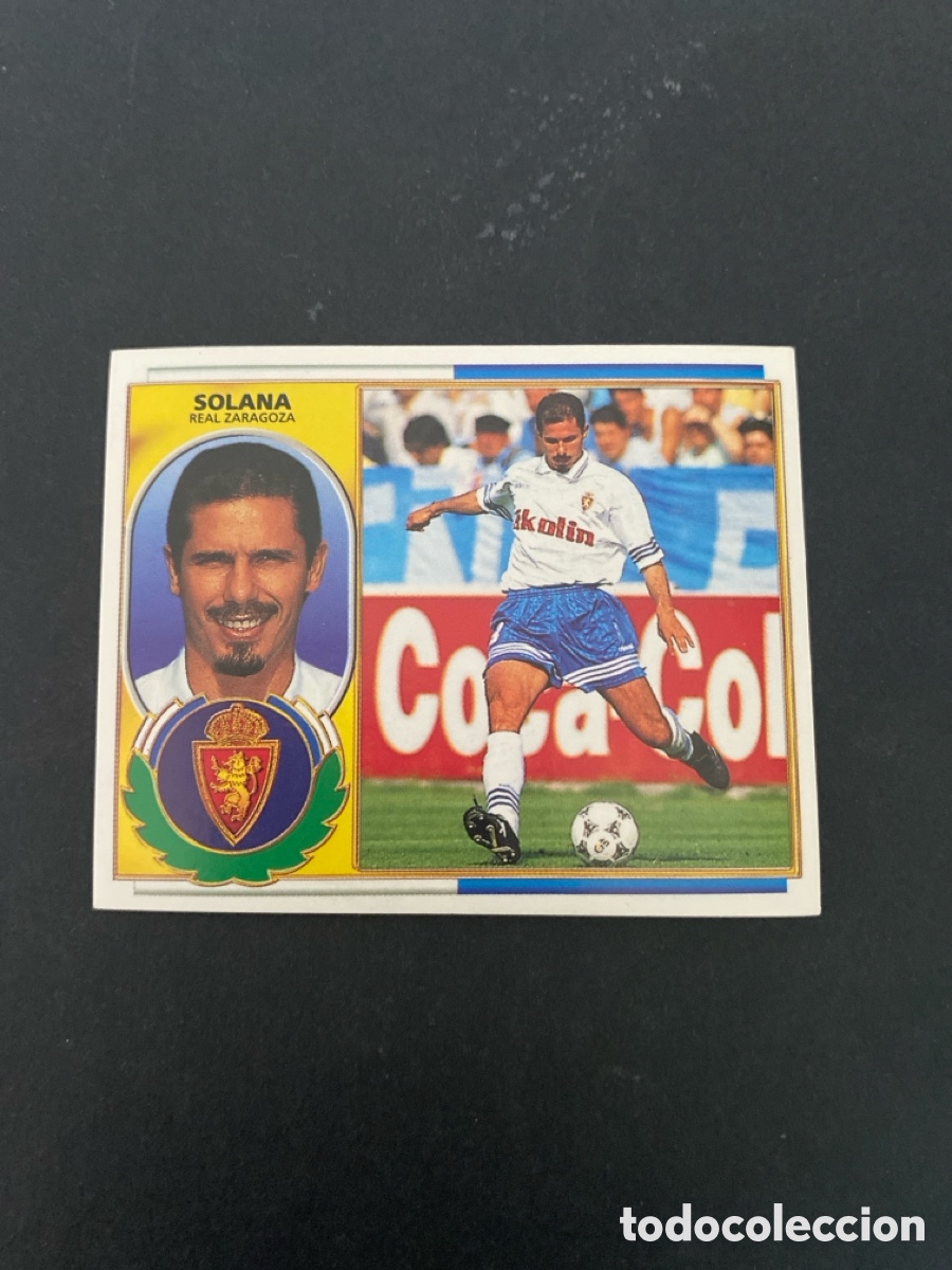 Cromos de f&uacute;tbol: Cromo liga 96/97 R Zaragoza nunca pegado