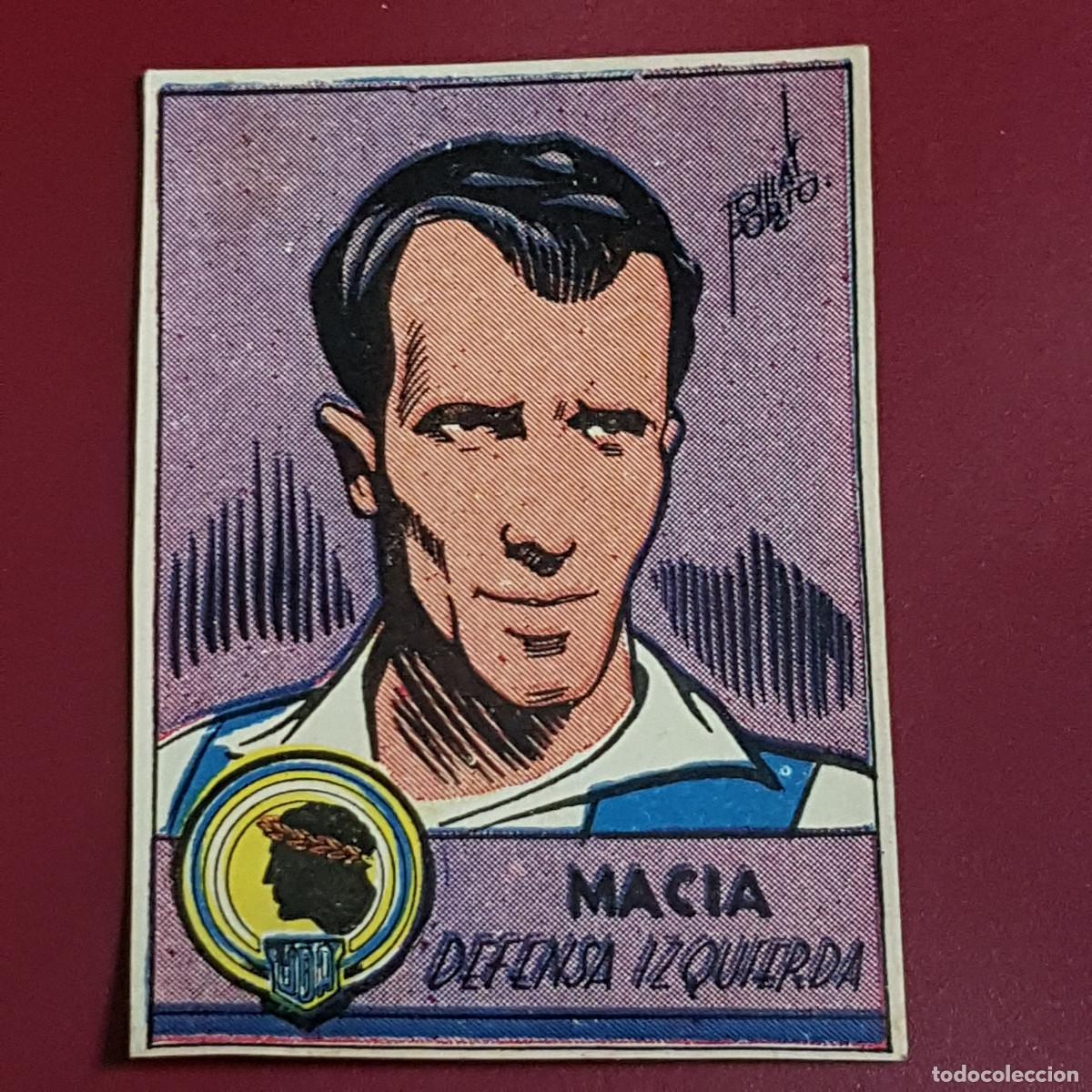 Cromos de f&uacute;tbol: CISNE - ALBUM FUTBOLISTICO 1942 42 - HERCULES - MACIA - BIEN RECUPERADO