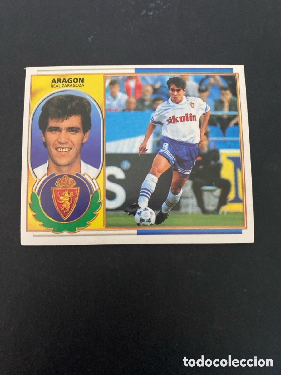 Cromos de f&uacute;tbol: Cromo liga 96/97 R Zaragoza nunca pegado