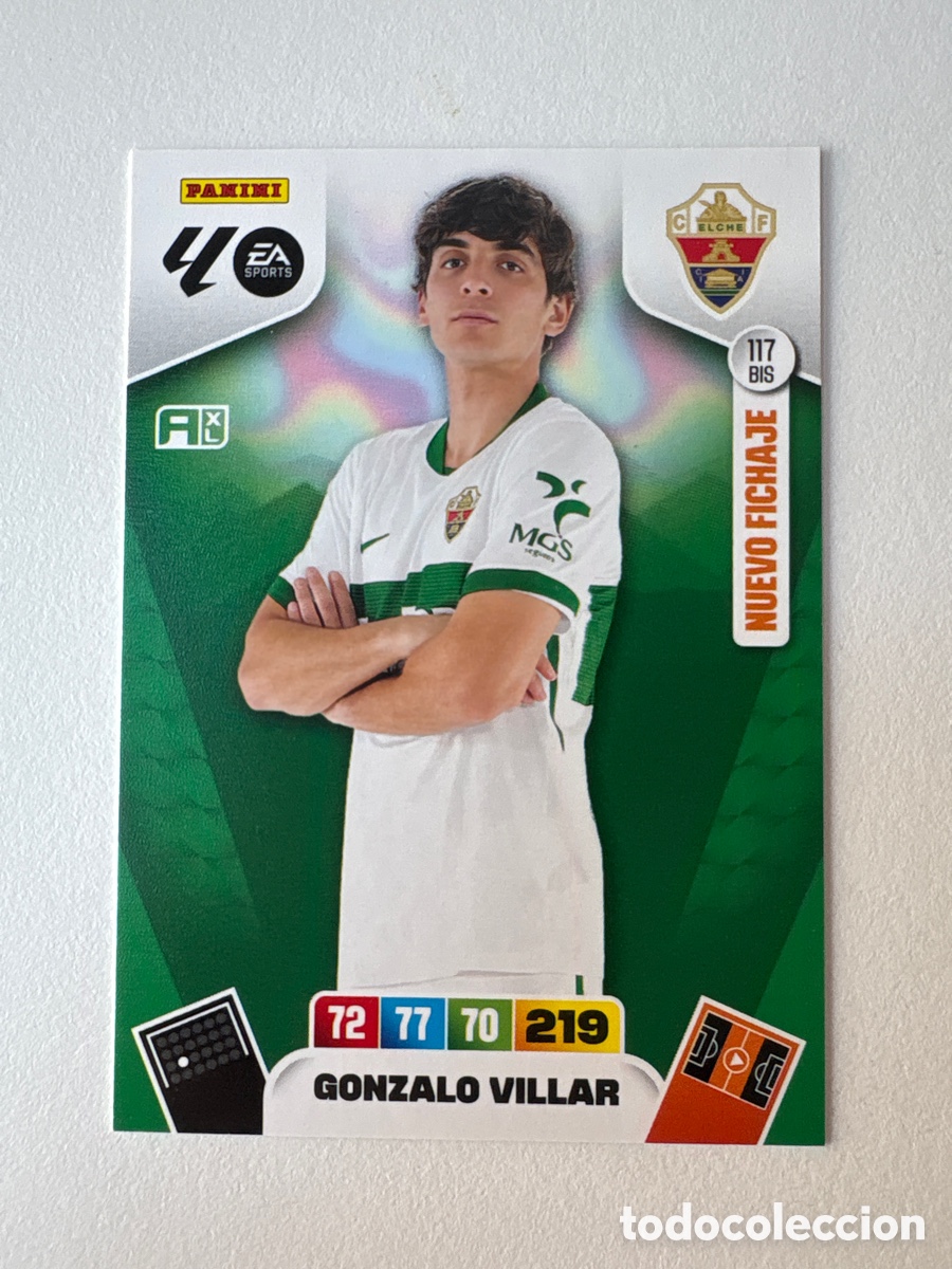 Cromos de Futebol: Carta Gonzalo Villar Elche Nuevo Fichaje 117bis Adrenalyn 2025-26