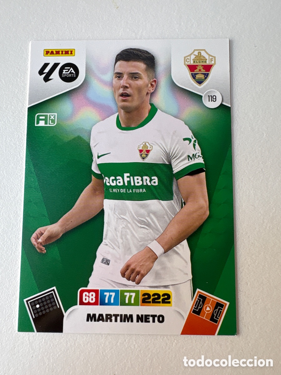 Cromos de Futebol: Carta Martim Neto Elche 119 Adrenalyn 2025-26