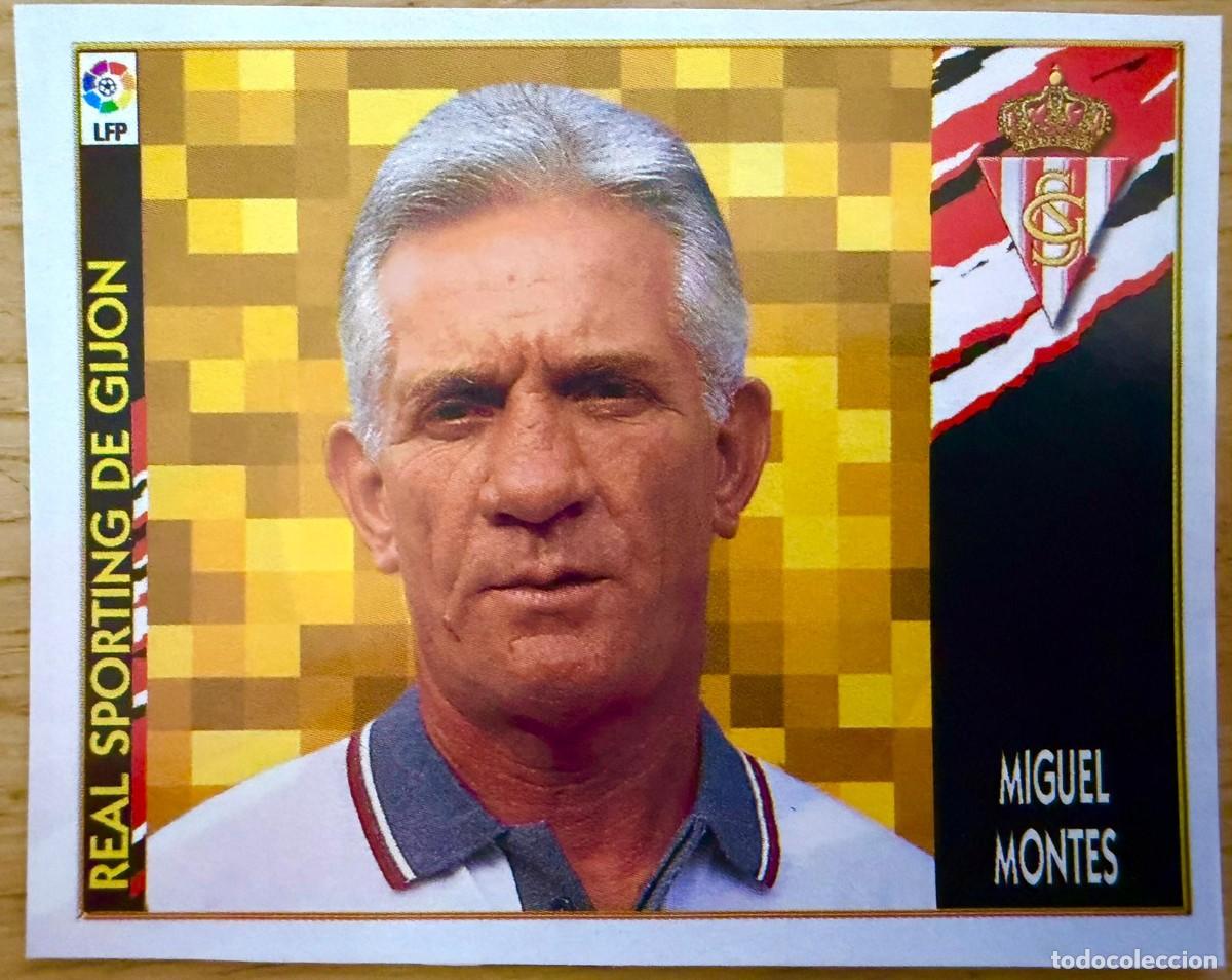 Cromos de Futebol: ENTRENADOR SPORTING GIJON MIGUEL MONTES 97 98 1997 1998 LIGA EDICIONES ESTE RECORTADO STICKER