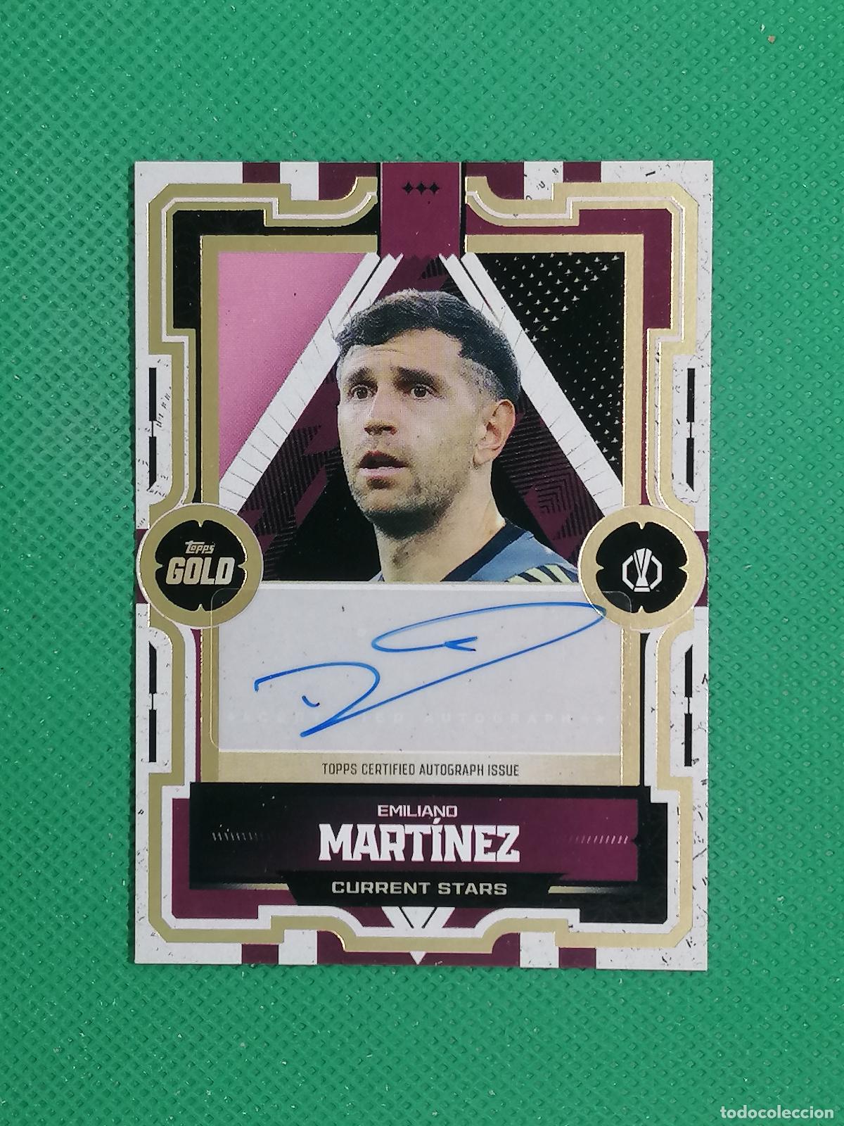 Cromos de Futebol: EMILIANO MARTINEZ ASTON VILLA AUTO FIRMA AUTOGRAFO GOLD ⚽ TOPPS GOLD 25 26 2025 2026 ⚽