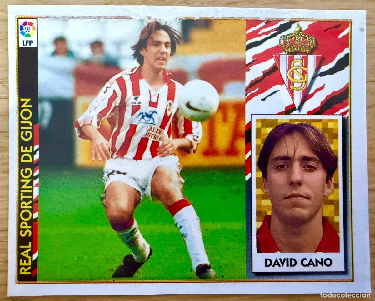 Football Stickers: DAVID CANO SPORTING GIJON 97 98 1997 1998 LIGA EDICIONES ESTE RECORTADO STICKER