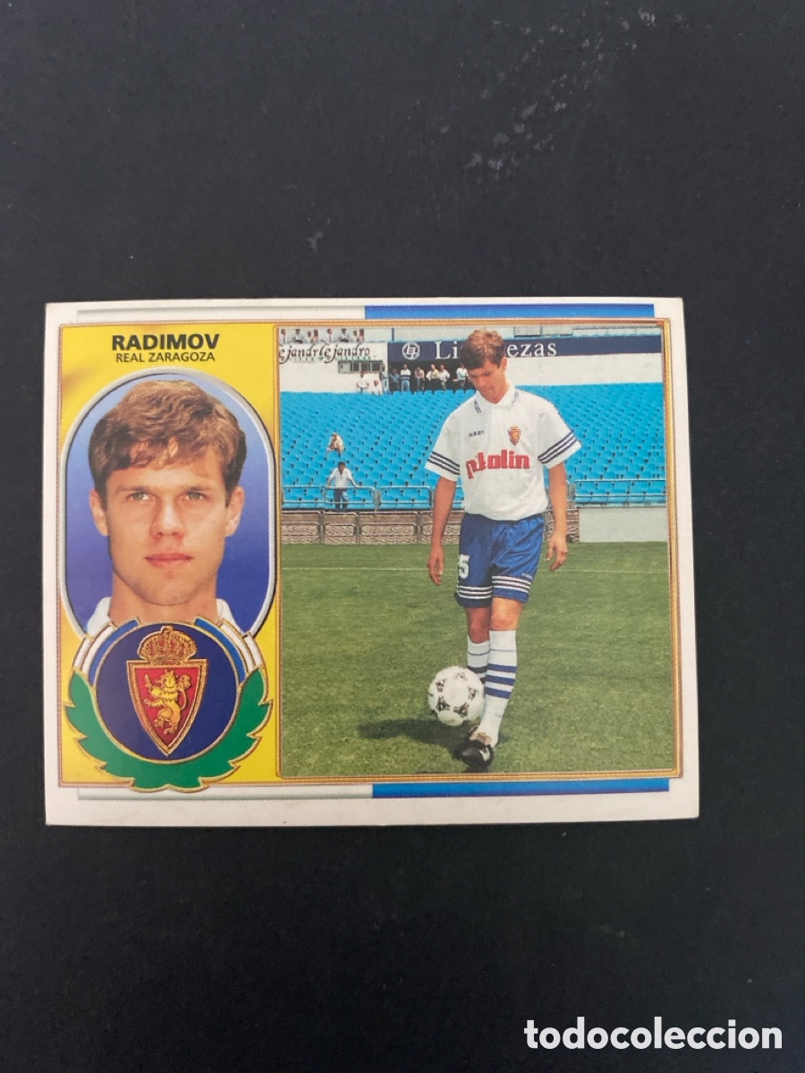Football Stickers: Cromo liga 96/97 R Zaragoza nunca pegado