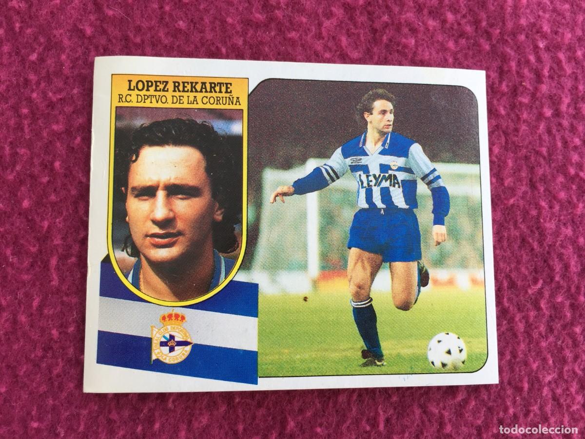 Football Stickers: ESTE CARTON 1991-1992 LOPEZ REKARTE COLOCA DEPORTIVO DE LA CORU&Ntilde;A 91-92 LEVE DESPEGADO