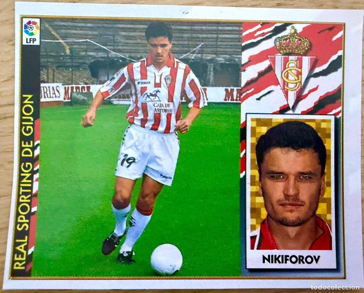 Football Stickers: NIKIFOROV SPORTING GIJON 97 98 1997 1998 LIGA EDICIONES ESTE RECORTADO STICKER