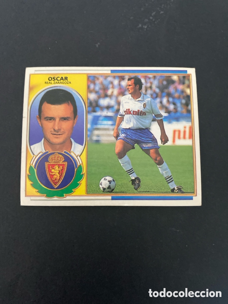 Cromos de f&uacute;tbol: Cromo liga 96/97 R Zaragoza nunca pegado