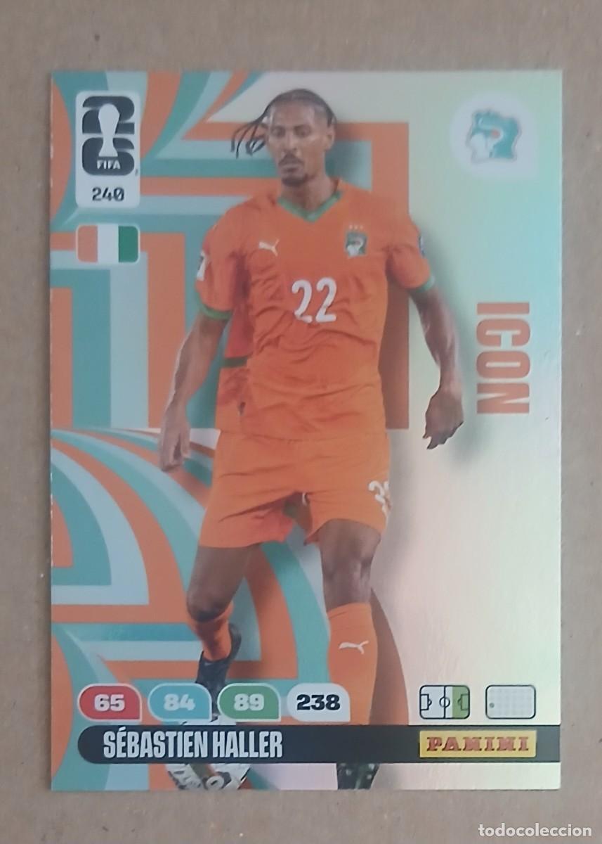 Cromos de f&uacute;tbol: CROMO n&ordm; 240 S&Eacute;BASTIEN HALLER COSTA MARFIL ICON ADRENALYN XL FIFA WORLD CUP 2026 DE PANINI. Nuevo.