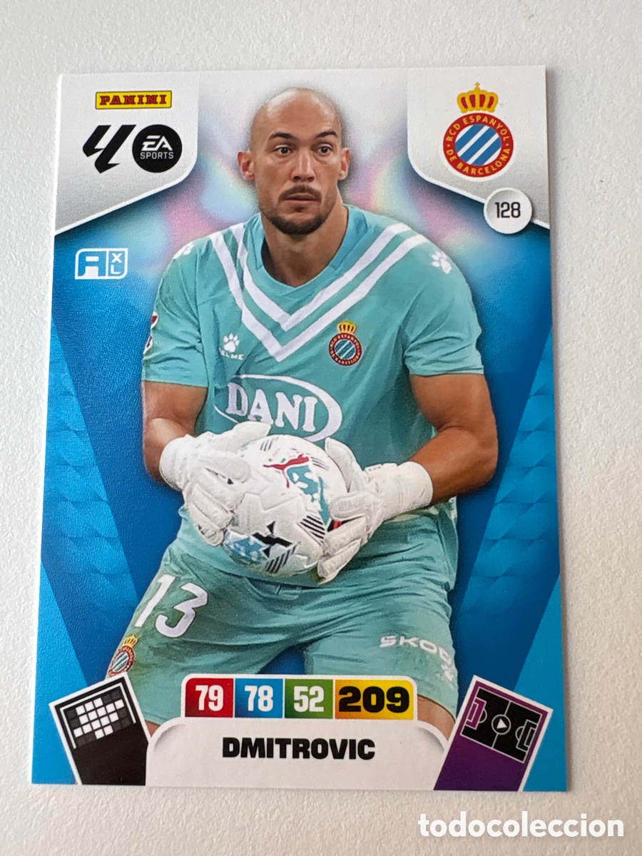 Football Stickers: Carta Dmitrovic Espanyol 128 Adrenalyn 2025-26
