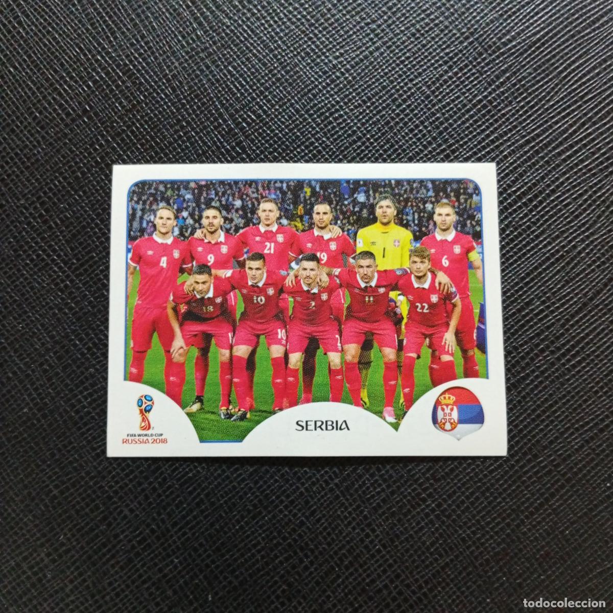 Football Stickers: 413 ALINEACION SERBIA PANINI MUNDIAL RUSIA 2018 CROMO FUTBOL 18 - SIN PEGAR - CJ2