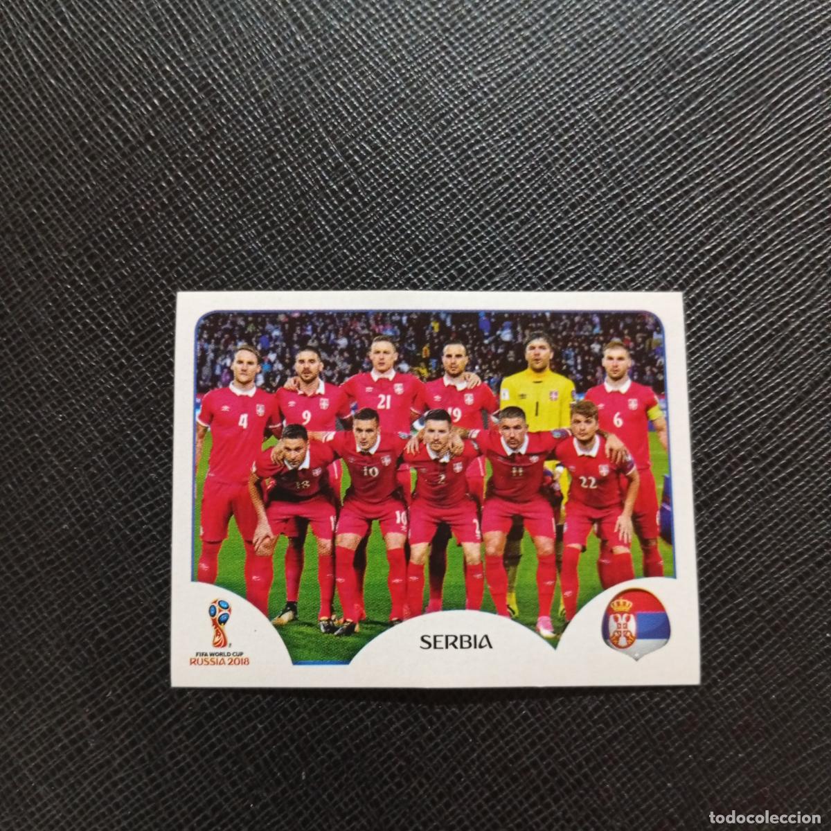 Football Stickers: 413 ALINEACION SERBIA PANINI MUNDIAL RUSIA 2018 CROMO FUTBOL 18 - SIN PEGAR - CJ2