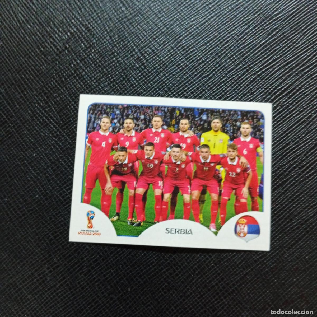 Football Stickers: 413 ALINEACION SERBIA PANINI MUNDIAL RUSIA 2018 CROMO FUTBOL 18 - SIN PEGAR - CJ2